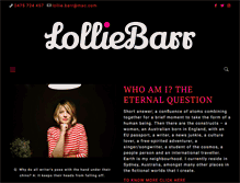 Tablet Screenshot of lolliebarr.com